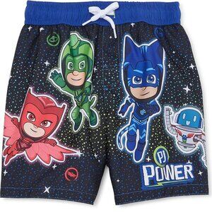 Boys PJ Masks PJ Power SPACE Swim Trunks Size 18 months Owlette Gekko Catboy NWT